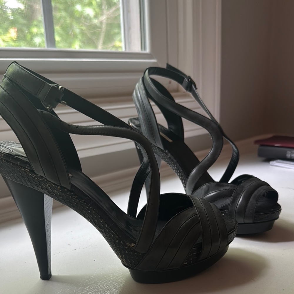 Max Studio Black High Stiletto Heels